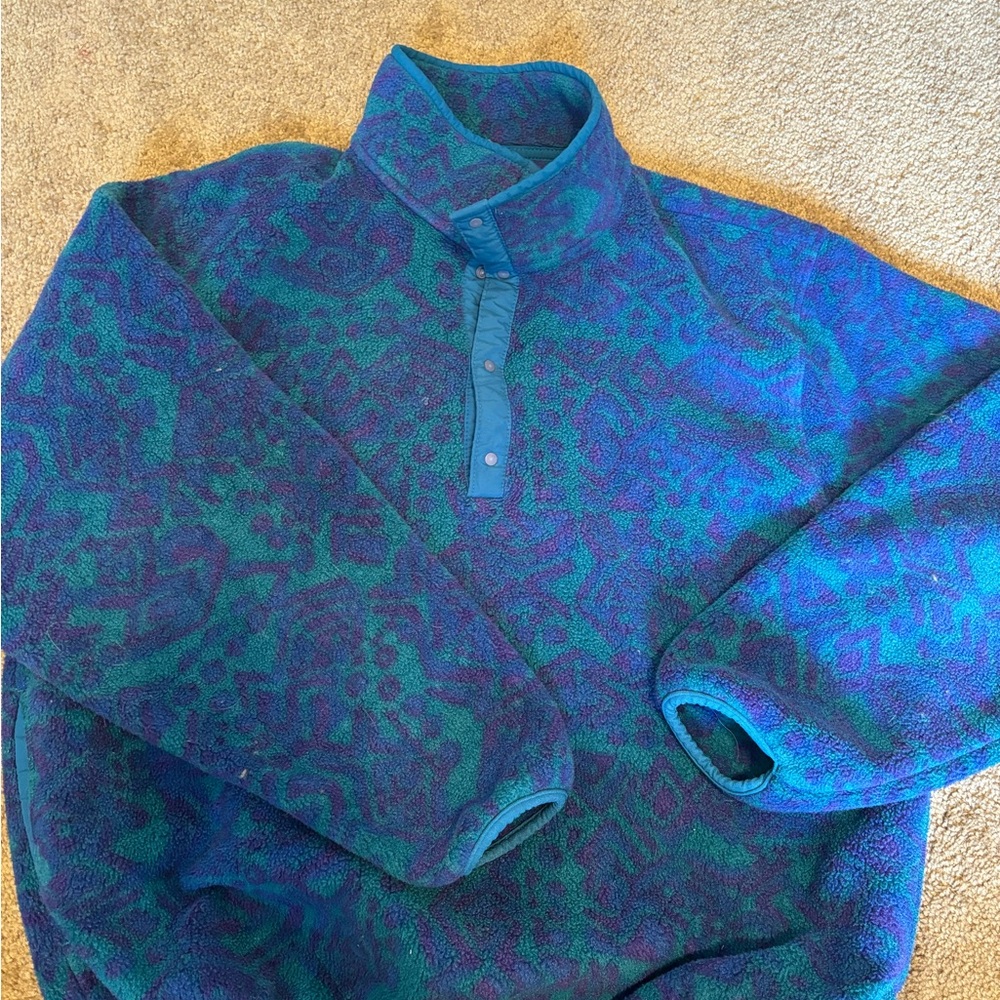 Vintage LL bean quarter snap pullover size medium